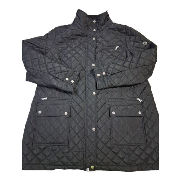 Calvin Klein Diamond Quilted Women's 1X Gorpcore Outwear Winter Puffer Jacket - Picture 2 of 15